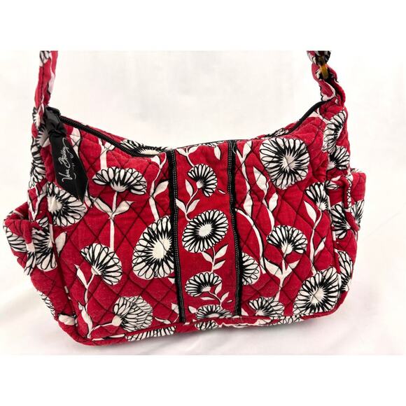 Vera Bradley Deco Daisy Sophie Fabric Shoulder Bag Houndstooth Retired - Picture 13 of 16